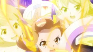 【シンフォギアXD】【★6アニメーションカット】立花 響[IF]　ドライゲミュート【エレクライト】【ガングニール】【技集】