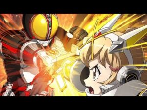 Symphogear XD – Kamen Rider Gear (Kamen Rider 555 Collab) All Attacks