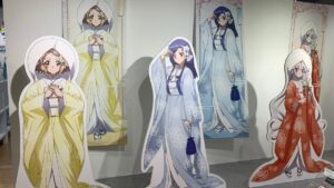 「戦姫絶唱シンフォギアXV」POP UP STORE Symphogear フォトスポット キャラクターパネル グッズ展示 ポップアップストア