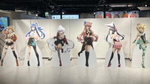 「戦姫絶唱シンフォギア」POP UP SHOP Symphogear フォトスポット キャラクターパネル 場面写真パネル グッズ展示 ポップアップストア